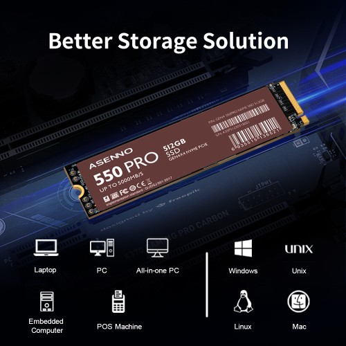 ASENNO 550 PRO NVMe SSD Solid State Drive